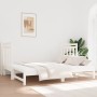 Sofá cama extraíble madera maciza de pino blanco 2x(90x190) cm de vidaXL, Camas y somieres - Ref: Foro24-3124773, Precio: 210...