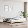 Estructura de cama con cabecero de tela color crema 180x200 cm de vidaXL, Camas y somieres - Ref: Foro24-347436, Precio: 144,...