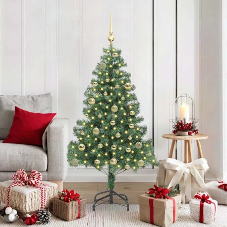 Árbol de Navidad con 150 LED con soporte Verde 150 cm PVC en Decoración Festiva y Estacional | Comprar online en Foru.es