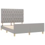 Estructura de cama con cabecero de tela gris claro 140x200 cm de vidaXL, Camas y somieres - Ref: Foro24-3125300, Precio: 236,...