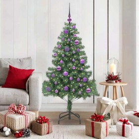 Árbol de Navidad con 150 LED con soporte Verde 150 cm PVC en Decoración Festiva y Estacional | Comprar online en Foru.es