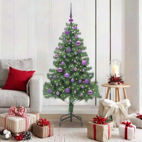 Árbol de Navidad con 150 LED con soporte Verde 150 cm PVC en Decoración Festiva y Estacional | Comprar online en Foru.es