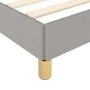 Light gray fabric bed frame with headboard 140x200 cm by vidaXL, Beds and slatted bases - Ref: Foro24-3125300, Price: 229,65 ...