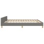 Estructura de cama con cabecero tela gris oscuro 160x200 cm de vidaXL, Camas y somieres - Ref: Foro24-3125309, Precio: 255,14...