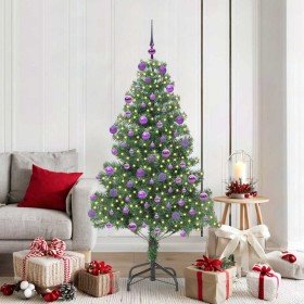 Árbol de Navidad con 300 LED con soporte Verde 180 cm PVC en Decoración Festiva y Estacional | Comprar online en Foru.es