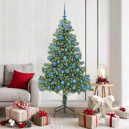 Árbol de Navidad con 300 LED con soporte Verde 180 cm PVC en Decoración Festiva y Estacional | Comprar online en Foru.es