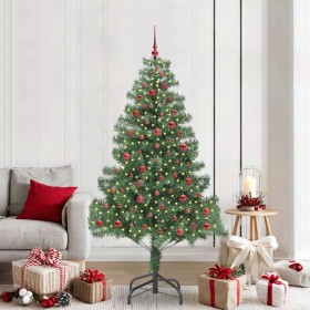 Árbol de Navidad con 300 LED con soporte Verde 210 cm PVC en Decoración Festiva y Estacional | Comprar online en Foru.es