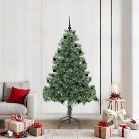 Árbol de Navidad con 300 LED con soporte Verde 210 cm PVC en Decoración Festiva y Estacional | Comprar online en Foru.es