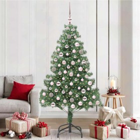 Árbol de Navidad con 300 LED con soporte Verde 210 cm PVC en Decoración Festiva y Estacional | Comprar online en Foru.es
