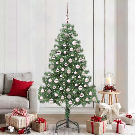 Árbol de Navidad con 300 LED con soporte Verde 210 cm PVC en Decoración Festiva y Estacional | Comprar online en Foru.es