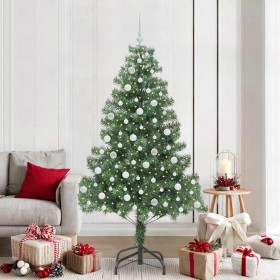 Árbol de Navidad con 300 LED con soporte Verde 210 cm PVC en Decoración Festiva y Estacional | Comprar online en Foru.es