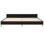 Estructura de cama con cabecero de tela negro 200x200 cm de vidaXL, Camas y somieres - Ref: Foro24-3125083, Precio: 268,38 €,...