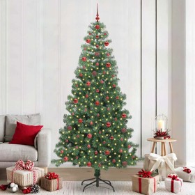 Árbol de Navidad con 300 LED con soporte Verde 240 cm PVC en Decoración Festiva y Estacional | Comprar online en Foru.es