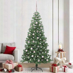 Árbol de Navidad con 300 LED con soporte Verde 240 cm PVC en Decoración Festiva y Estacional | Comprar online en Foru.es