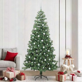 Árbol de Navidad con 300 LED con soporte Verde 240 cm PVC en Decoración Festiva y Estacional | Comprar online en Foru.es