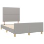 Estructura de cama con cabecero de tela gris claro 120x200 cm de vidaXL, Camas y somieres - Ref: Foro24-3124960, Precio: 160,...