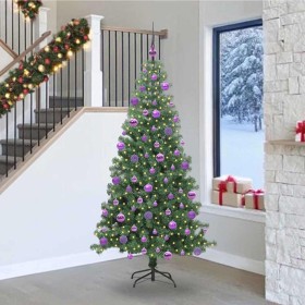 Árbol de Navidad con 300 LED con soporte Verde 240 cm PVC en Decoración Festiva y Estacional | Comprar online en Foru.es