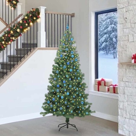 Árbol de Navidad con 300 LED con soporte Verde 240 cm PVC en Decoración Festiva y Estacional | Comprar online en Foru.es