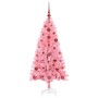 Árbol de Navidad con 150 LED con soporte Rosa 120 cm PVC en Decoración Festiva y Estacional | Comprar online en Foru.es