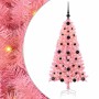 Árbol de Navidad con 150 LED con soporte Rosa 120 cm PVC en Decoración Festiva y Estacional | Comprar online en Foru.es