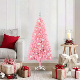 Árbol de Navidad con 150 LED con soporte Rosa 120 cm PVC en Decoración Festiva y Estacional | Comprar online en Foru.es