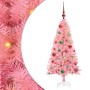 Árbol de Navidad con 150 LED con soporte Rosa 120 cm PVC en Decoración Festiva y Estacional | Comprar online en Foru.es