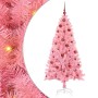 Árbol de Navidad con 150 LED con soporte Rosa 150 cm PVC en Decoración Festiva y Estacional | Comprar online en Foru.es
