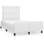 White synthetic leather headboard bed frame 120x200 cm by vidaXL, Beds and slatted bases - Ref: Foro24-3125501, Price: 150,50...
