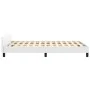 White synthetic leather headboard bed frame 120x200 cm by vidaXL, Beds and slatted bases - Ref: Foro24-3125501, Price: 150,50...