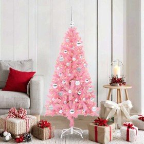 Árbol de Navidad con 150 LED con soporte Rosa 150 cm PVC en Decoración Festiva y Estacional | Comprar online en Foru.es