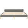 Estructura de cama con cabecero tela gris oscuro 180x200 cm de vidaXL, Camas y somieres - Ref: Foro24-3125398, Precio: 260,42...