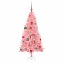 Árbol de Navidad con 150 LED con soporte Rosa 150 cm PVC en Decoración Festiva y Estacional | Comprar online en Foru.es