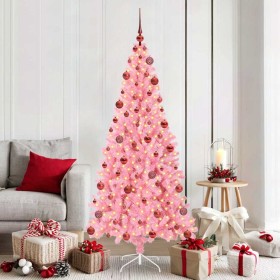 Árbol de Navidad con 300 LED con soporte Rosa 180 cm PVC en Decoración Festiva y Estacional | Comprar online en Foru.es