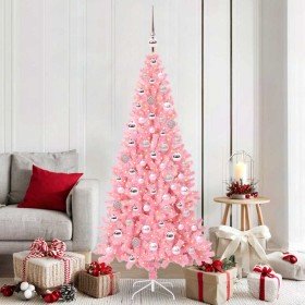 Árbol de Navidad con 300 LED con soporte Rosa 180 cm PVC en Decoración Festiva y Estacional | Comprar online en Foru.es
