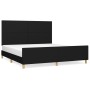 Estructura de cama con cabecero de tela negro 180x200 cm de vidaXL, Camas y somieres - Ref: Foro24-3124913, Precio: 242,50 €,...