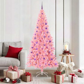 Árbol de Navidad con 300 LED con soporte Rosa 180 cm PVC en Decoración Festiva y Estacional | Comprar online en Foru.es