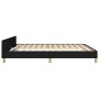 Estructura de cama con cabecero de tela negro 180x200 cm de vidaXL, Camas y somieres - Ref: Foro24-3124913, Precio: 242,50 €,...