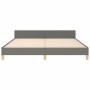 Estructura de cama con cabecero tela gris oscuro 160x200 cm de vidaXL, Camas y somieres - Ref: Foro24-3124904, Precio: 235,10...