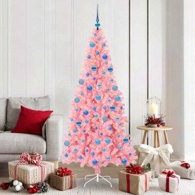 Árbol de Navidad con 300 LED con soporte Rosa 180 cm PVC en Decoración Festiva y Estacional | Comprar online en Foru.es
