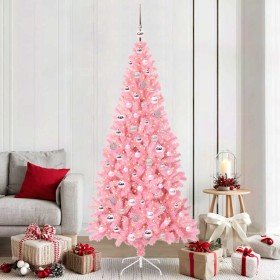 Árbol de Navidad con 300 LED con soporte Rosa 210 cm PVC en Decoración Festiva y Estacional | Comprar online en Foru.es