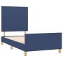Estructura de cama con cabecero de tela azul 100x200 cm de vidaXL, Camas y somieres - Ref: Foro24-3124877, Precio: 123,72 €, ...