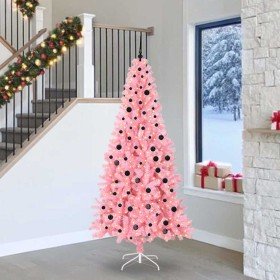 Árbol de Navidad con 300 LED con soporte Rosa 240 cm PVC en Decoración Festiva y Estacional | Comprar online en Foru.es