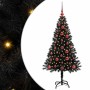 Árbol de Navidad con 150 LED con soporte Negro 120 cm PVC en Decoración Festiva y Estacional | Comprar online en Foru.es