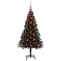 Árbol de Navidad con 150 LED con soporte Negro 120 cm PVC en Decoración Festiva y Estacional | Comprar online en Foru.es