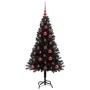Árbol de Navidad con 150 LED con soporte Negro 120 cm PVC en Decoración Festiva y Estacional | Comprar online en Foru.es