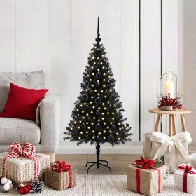 Árbol de Navidad con 150 LED con soporte Negro 120 cm PVC en Decoración Festiva y Estacional | Comprar online en Foru.es