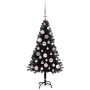 Árbol de Navidad con 150 LED con soporte Negro 120 cm PVC en Decoración Festiva y Estacional | Comprar online en Foru.es