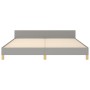 Estructura de cama con cabecero tela gris claro 160x200 cm de vidaXL, Camas y somieres - Ref: Foro24-3124903, Precio: 206,99 ...
