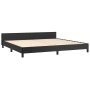 Estructura de cama con cabecero cuero sintético negro 200x200cm de vidaXL, Camas y somieres - Ref: Foro24-3125469, Precio: 22...