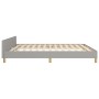 Estructura de cama con cabecero tela gris claro 160x200 cm de vidaXL, Camas y somieres - Ref: Foro24-3124903, Precio: 206,99 ...